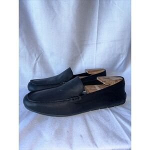 EUC Born Men's 10.5 Black Soft Leather Slip On Driving Moccasins Loafers
